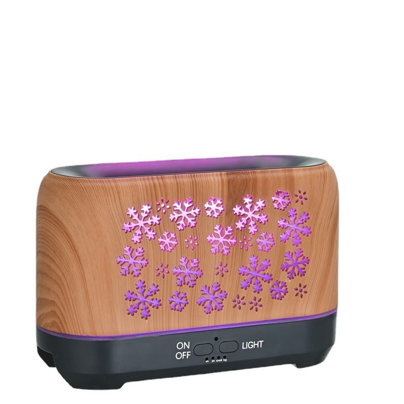 Christmas Snowflake Pattern Humidifier Household Colorful Aromatherapy Humidifier Atmosphere Colorful Diffuser - Bellarte Enchanté Christmas Snowflake Pattern Humidifier Household Colorful Aromatherapy Humidifier Atmosphere Colorful Diffuser